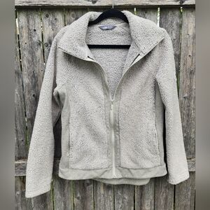 The Northface Womens Fleece Jacket Cream Color Size Medium Pre Owned